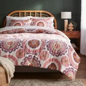 3-Piece Boho Suzani Print Duvet Cover And Sham Set From Threshold™