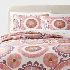 3-Piece Boho Suzani Print Duvet Cover And Sham Set From Threshold™