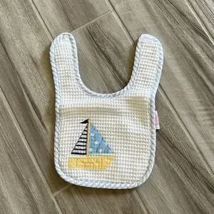 3marthas sailboat oversized big bib thick like new