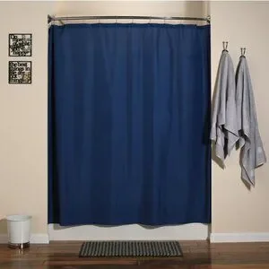 4/$20 - Solid Polyester Shower Liner In Sapphire I 72-in L