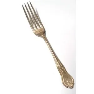 4 EHH Smith National Silverplate FLEMISH Dinner Forks Art Nouveau 1900