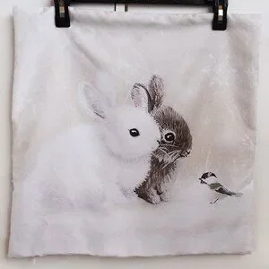 "5/$35” Rabbit Pillow Case / 45 Cm X 45 Cm