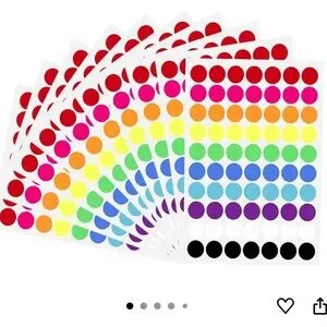 700 Pcs Dot Stickers 3/4 Inch Color Coding Labels