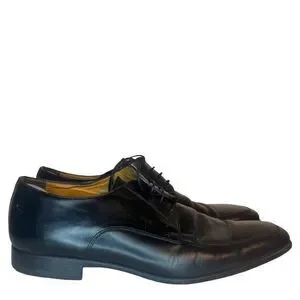 $700 Santoni Italian Leather Dress Shoes 8.5 Prichard Apron Toe Derby Oxford