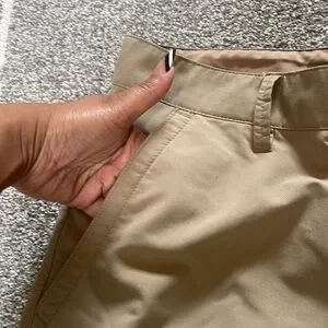 900 By Tony Hawk Men's Size 31 Tan Flat Front Skateboard Board Shorts Pockets