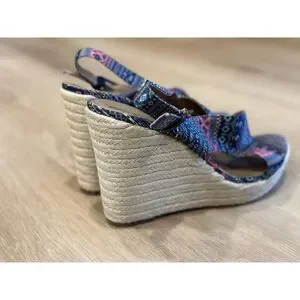 Abound Women's Espadrille Wedge Tribal Sandals‎ Size 12M