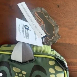 Accessory Innovations Roar Kids' Lunch Bag Green Frog Animal Print Activity Bag