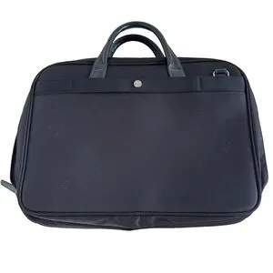 Ace Aramis Men Black Nylon Laptop Business Bag Top Handle NEW No Shoulder Strap