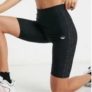 Adidas Embellished Stripes Bike Shorts