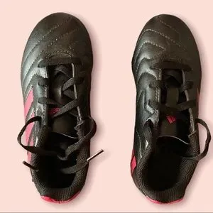 Adidas Kids Soccer/Baseball Cleats Black/Pink Size 10 1/2 K