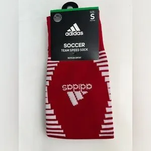 Adidas Over The Calf Soccer Team Speed Socks Red - Size: Small ( Youth 13C-4Y )