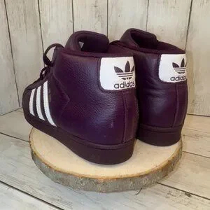 Adidas Pro Model Shoes Boys Sz 5.5 Basketball AC8108 Red Night Sneakers