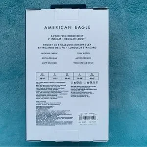 AEO Men's 6" Classic Boxer Brief 5-Pack XS Multi-Color NEW