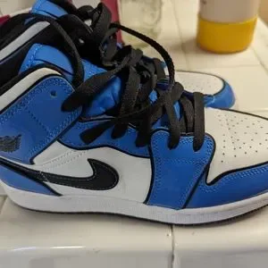 Af1 Retro Jordan 1 Rare Deadstock Nike Black Blue White