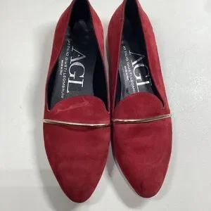 AGL Attilio Giusti Leombruni Red Suede Flats Women’s EU 36
