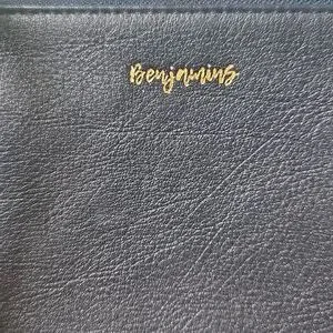 Aimee Kestenberg Navy Leather Phrase Pouch