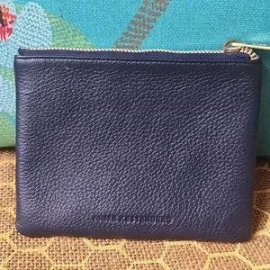 Aimee Kestenberg Navy Leather Phrase Pouch