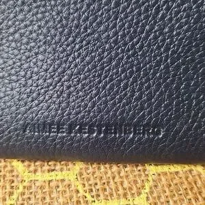 Aimee Kestenberg Navy Leather Phrase Pouch