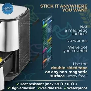 Air Fryer Cooking Charts Magnetic