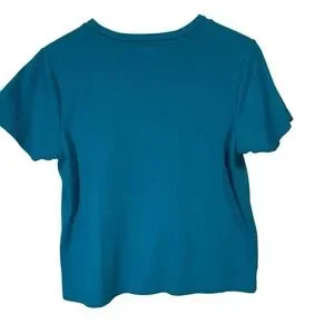 Alaska Rhinestone T-shirt Turquoise Size Medium