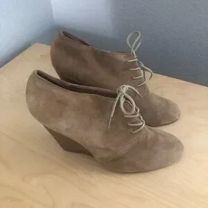 Aldo Suede Leather Chunky Wedge Bootie - Chukka