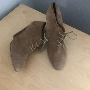 Aldo Suede Leather Chunky Wedge Bootie - Chukka