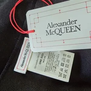 Alexander McQueen Graffiti Wool Silk Blend X-Large Scarf