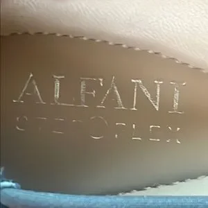 Alfani Blue Quilted Flats With Patent Toe