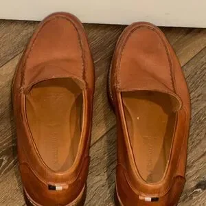 Allen Edmonds Wilder Brown Leather Loafers Classic Slip-On Dress Shoes 11.5 EEE