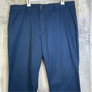 Amazon Essentials 40Wx30L Navy Blue Slim Dress Pants With Pockets & Belt…