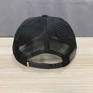 Amiri Black Trucker Hat Summer Embroidery Mesh Cap