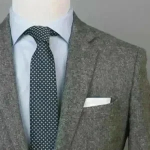 An Ivy Men's Navy Foulard Neck Tie $48