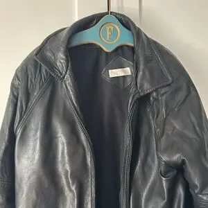 Andrew Marc Addition Geniune Leather Full Zip Jacket - L