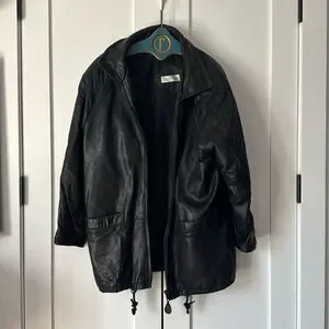 Andrew Marc Addition Geniune Leather Full Zip Jacket - L