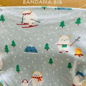 Angel Dear Baby Bamboo Bandana Bib Yeti NWT