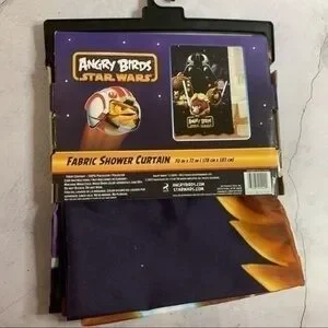 Angry Birds Star Wars Shower Curtain NWT
