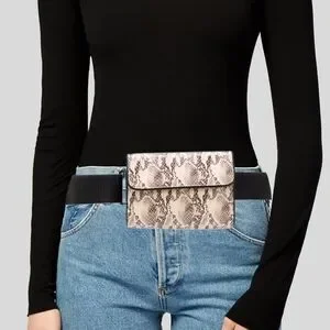 Anine Bing Snakeskin Belt Bag
