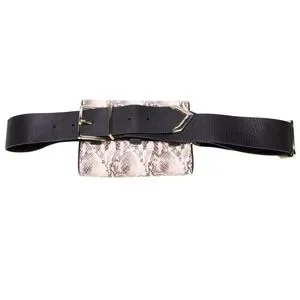 Anine Bing Snakeskin Belt Bag