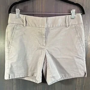 Ann Taylor's Loft Gray Classic Shorts Womens 4 6"L