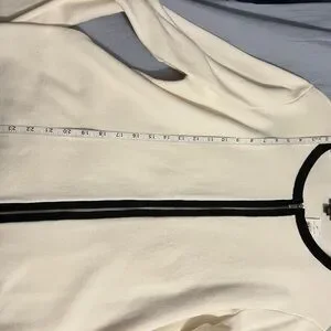 Ann Taylor Zip-Up Knit Jacket – Black & White Size XL NWT