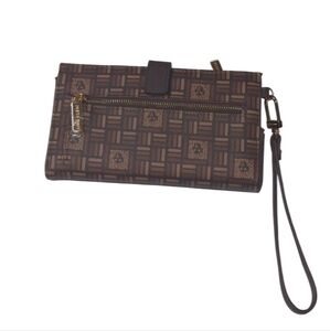 Anne Klein Brown And Gold Wristlet