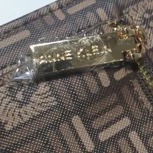 Anne Klein Brown And Gold Wristlet