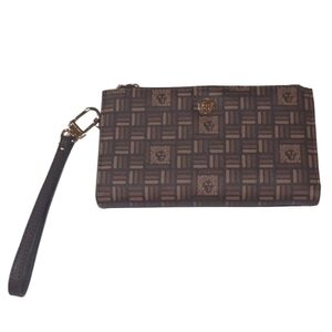 Anne Klein Brown and Gold Wristlet