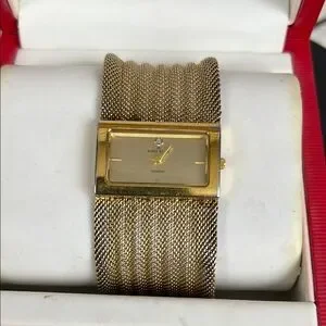 Anne Klein Gold Women's Watch With Genuine Diamond
