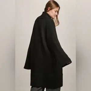 Anthropologie Black Maxi Cardigan Sweater