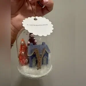 Anthropologie Home For The Holidays Monogram Ornament Letter Y