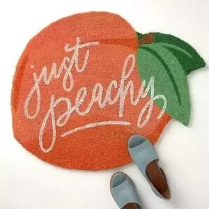 Anthropologie Just Peachy Doormat