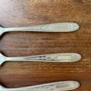 Antique 1921 Oneida Community Plate Grosvenor Teaspoons Set Of 5 No Monogram