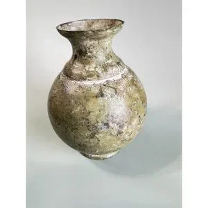 Antique Old Bronze Asian Vessel Vase Collectible Home Decor