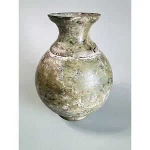 Antique Old Bronze Asian Vessel Vase Collectible Home Decor